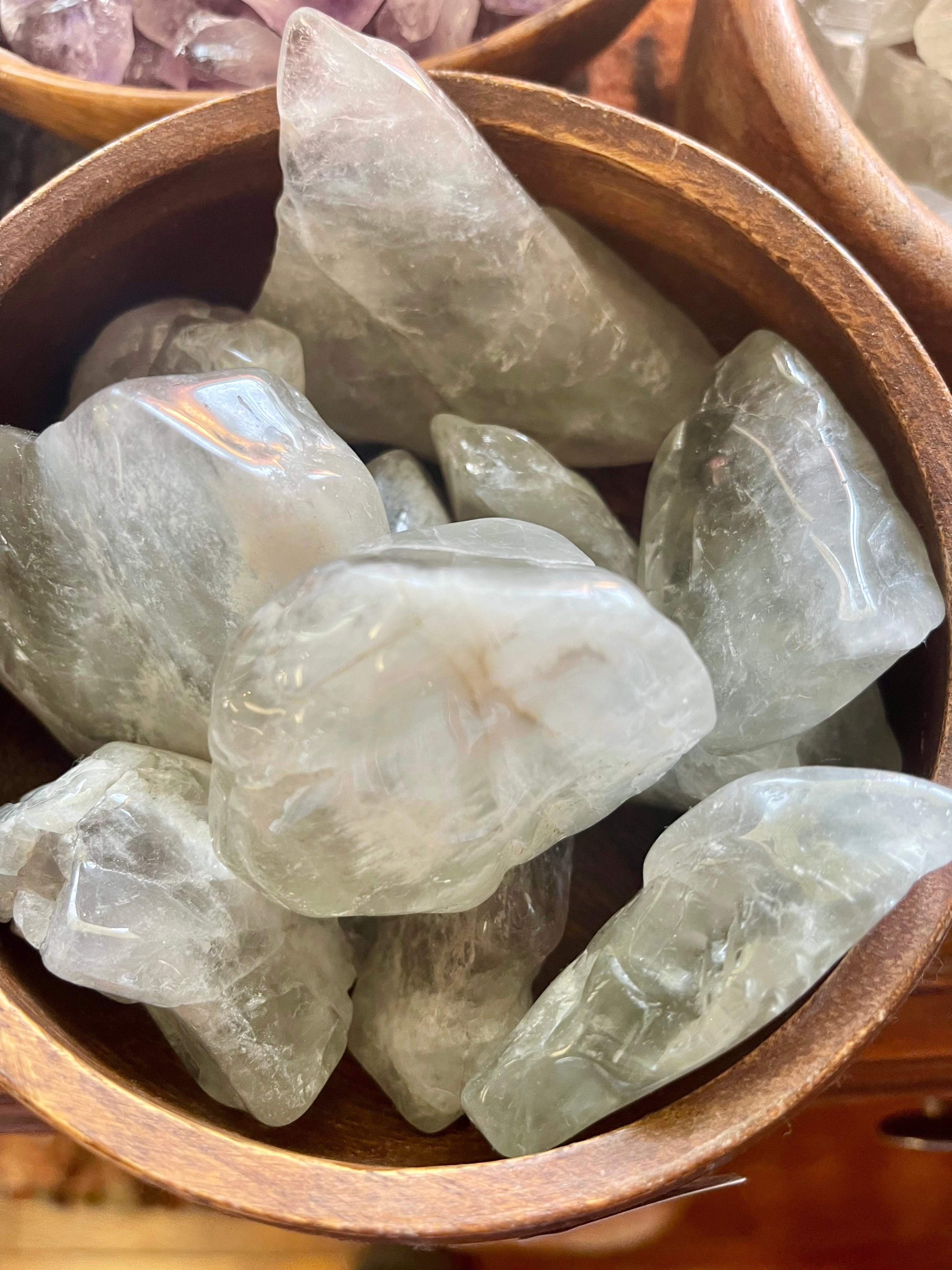 Prasiolite Tumbled Chunks MMM